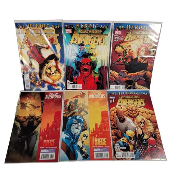 THE NEW AVENGERS 54 Book lot. Autographed Marvel Comics NM Finale Annual Bundle - Picture 11 of 13